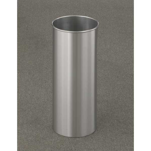 Glaro 922SA Satin Aluminum Waste Basket 7 Gal Capacity