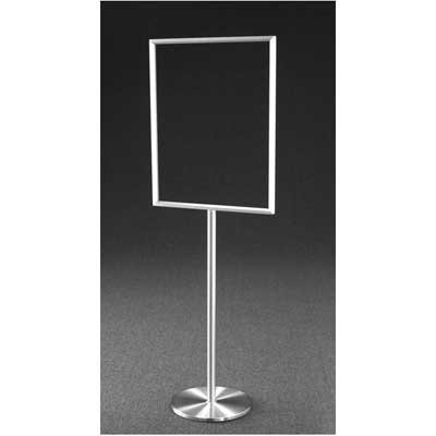 Glaro FV 28 x 22 Satin Aluminum Insta-Change Sign Frame Display